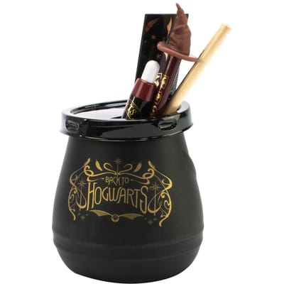 Harry Potter Tafeldecoratie - Back to Hogwarts - Cauldron tafeldecoratie - voor Geen - zwart-goudkleurig