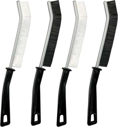 Diepe Reinigingsborstels voor de Keuken - Set van 4, Ideaal voor Kieren, Hardnekkig Vuil en Moeilijke Hoeken