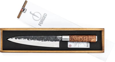 Forged VG10 Koksmes 20cm - 5-lagen staal - in geschenkverpakking
