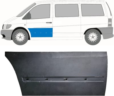 Reparatiepaneel voor deur voor Mercedes Vito I W638 1996-2003 / Links