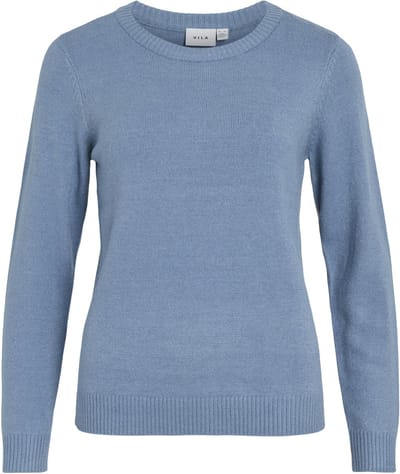 VILA - VIRIL O-NECK L/S KNIT TOP - NOOS - Dames - Gebreide truien