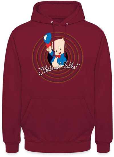 Looney Tunes Porky Pig Hoodie Unisex
