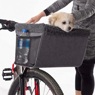 Famanu – Universele huisdierfietsmand, stijlvol en compact, 30 x 30 x 25,5 cm