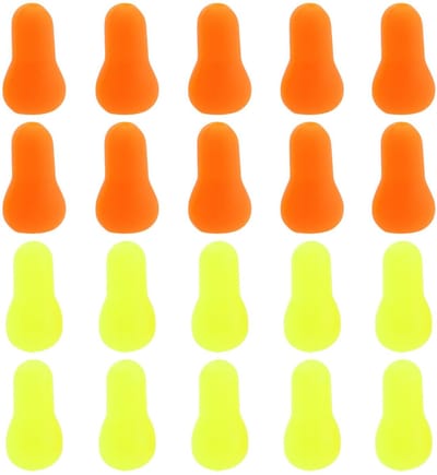Dailygoods- Verbinder 40 Stuks - Vissen Accessoires - Koppelringen - Antitangle Beads - Fluorescerend Geel/Oranje - 10x5.5mm - Visaccessoires