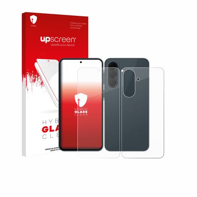 upscreen - Screenprotector voor Samsung Galaxy A37 5G (Voor+Achter) - Folie Beschermfolie Beschermglas transparant