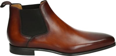 Magnanni - 22645 - Nette herenschoenenBusiness half-hoog - Kleur: Cognac - Maat: 44.5
