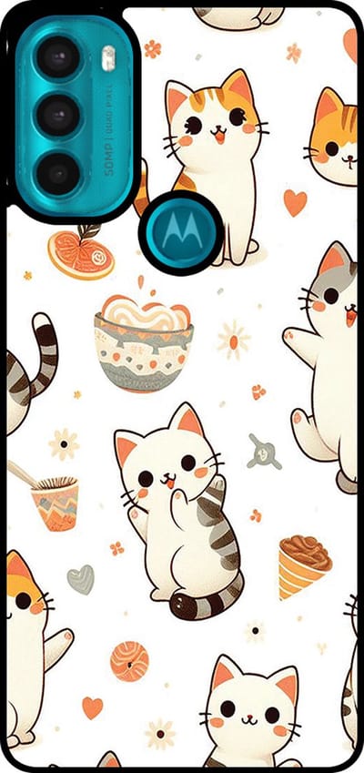 Smartphonica Telefoonhoesje Geschikt voor Motorola Moto G71 5G met katten opdruk - TPU backcover case cat design geschikt voor Motorola Moto G71 5G