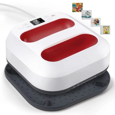 Allero Hittepers - Heat Press - Transferpers - Heat Press Machine - Rood - Verstelbare Temperatuur - Automatische Uitschakeling