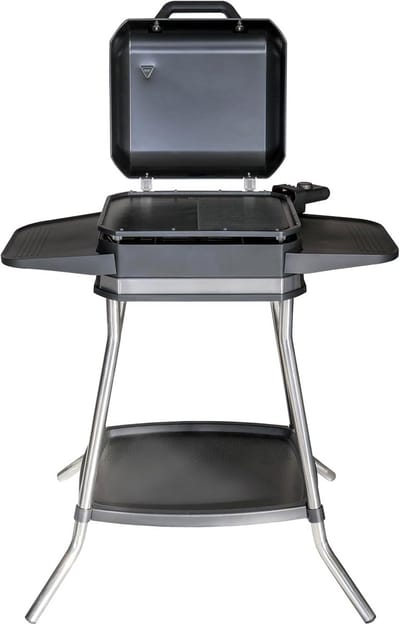 Contact Grill - Elektrische Grillplaat - Veelzijdig Grillen - Grote Grilloppervlakte - 40x35 cm - Zwart