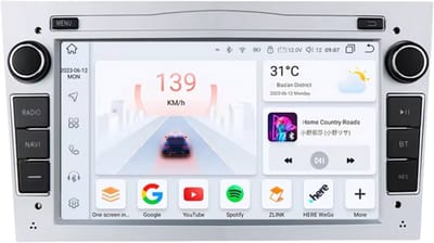 Autoradio met bluetooth - Carplay - Voor Opel Astra H/J 2004, Vectra, Vauxhall Antara, Zafira, Corsa C/D, Vivaro, Meriva, Veda - Geschikt voor Apple en Android - Stereo - Navigatie - Navigatiesysteem auto - 8G 128 - 7"