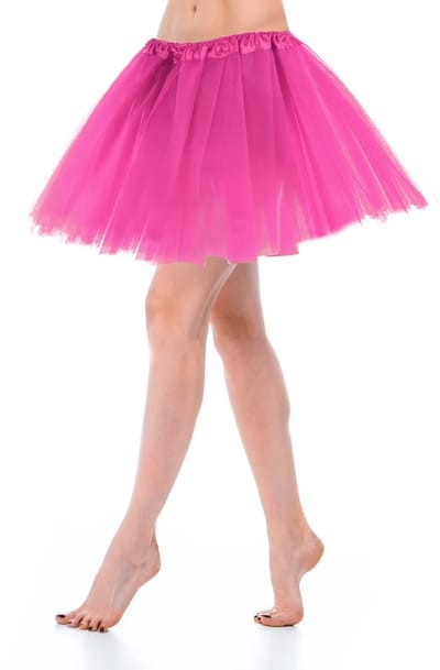 Allecto - Volwassen Tule Tutu Rok - Vintage Tutu Rok - Rose Rood - Prom Party Rok - Geschikt voor Dames - Maat M