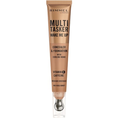 Rimmel Multi-Tasker Wake Me Up Foundation en Concealer 20 ml (Verschillende Tinten) - 065 Rose Honey