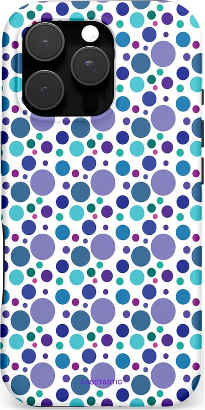 Casetastic hoesje geschikt voor Apple iPhone 16 Pro - MagSafe - Dubbellaagse bescherming - Bubble blauw - Fashion Case - Wit Lavendel Blauw Mintgroen