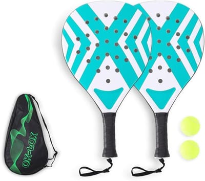Padel Rackets - Sportrackets - Buitensporten - Smart Holes Curve - 2 Stuks - Zoals Afgebeeld