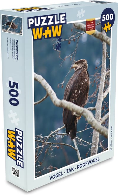 Puzzel Vogel - Tak - Roofvogel - Legpuzzel - Puzzel 500 stukjes