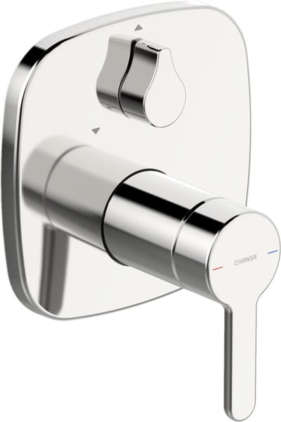 Hansa Designo - Inbouwkraan voor 2 uitgangen, chroom 81119593