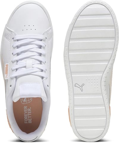 PUMA - maat 36- Jada Jr Meisjes Sneakers - Wit-Roze