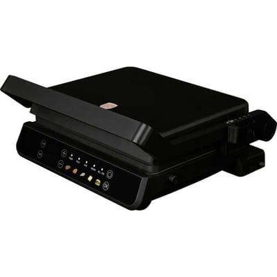 BerlingerHaus BH/9781 Contactgrill Elektrisch Anti-aanbaklaag, Automatische temperatuuraanpassing, Digitale timer, Met display, Inklapbaar Zwart, Roze
