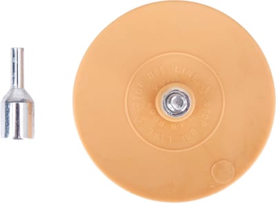 YATO YT-83307 Professionele Stickerverwijderaar Schijf – Ø 88 mm – Compacte Rubberen Krasschijf voor Accuboormachine – Inclusief M8 Adapter – Voor Lakveilige Lijmverwijdering
