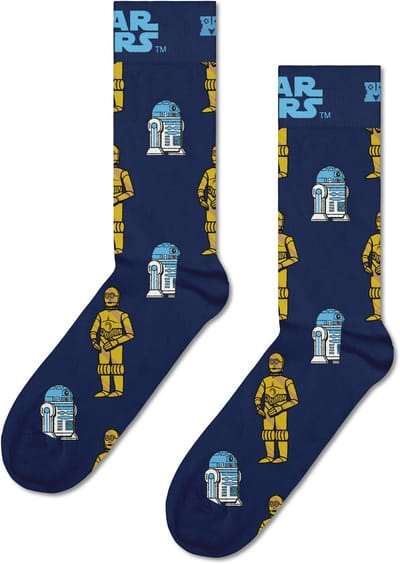 Happy Socks 1paar sokken - Heren & Dames - Maat 36-40 - Star Wars Special Edition - R2-D2 & C-3PO