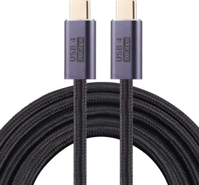 USC-C naar USB-C Kabel adapter USB 3.2 - 20Gbps - 50CM Kort - Hoge kwaliteit - Oplader en data kabel - geschikt voor o.a. Telefoon en Laptop - zwart