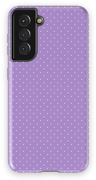 Micro Dots Tough Hoesje Samsung Galaxy S21 | Geschikt Voor Mag | Stippen Motief Backcover Samsung Galaxy S21 Mauve Dots