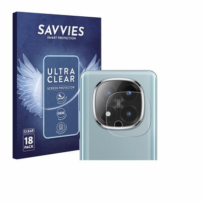 Savvies - Screenprotector voor Xiaomi Redmi Note 14 Pro Plus 5G (ALLEEN Camera Lens) - Folie Beschermfolie transparant 18 Stuks
