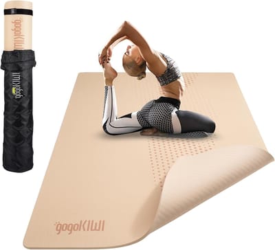 Extra Grote Yogamat voor Thuis - 6'x4' Antislip Trainingsmat voor Yoga, Pilates en Fitness