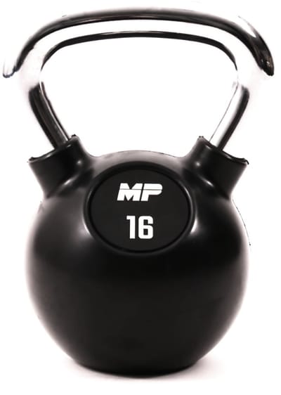 MP1304 Kettlebell Rubber/Chrome 16 kg