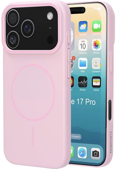 Mobiparts Slim Line Case geschikt voor Apple iPhone 17 Pro - MagSafe Blush - Roze