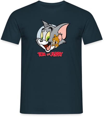 Tom En Jerry Knuffelig T-Shirt Heren