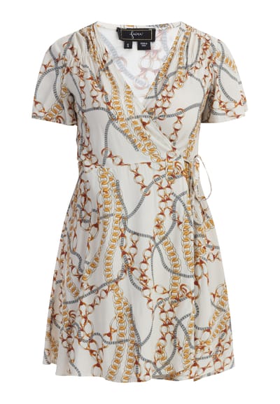 Faina Mini-jurk met all-over print Dames wit