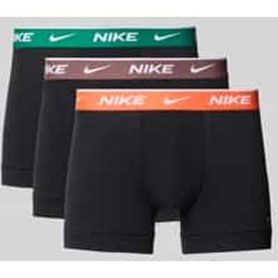 slim fit trunks met logostitching model 'Essential'