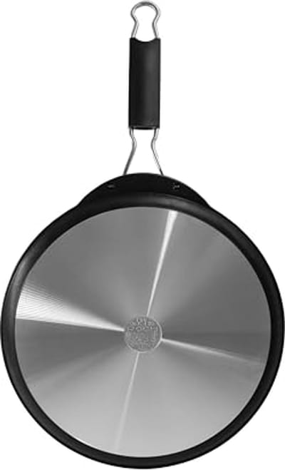 Multifunctionele anti-aanbakpan van gegoten aluminium, 30 cm met inklapbare handgreep