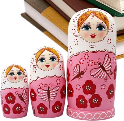 Nestpoppen Set - Houten Poppen - Huis Decoratie - Handbeschilderd - 10 Stuks - Multicolor