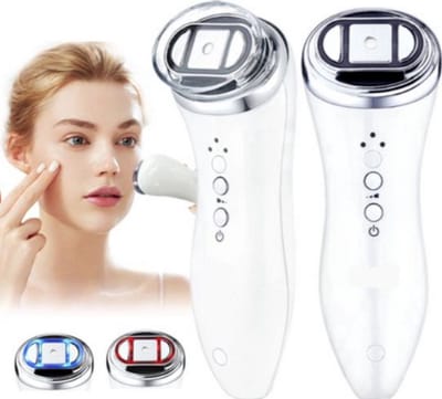 Mini HIFU Gezichtsverjongingsmachine voor Vrouwen - Professionele Anti-Aging Behandeling voor Kin, Nek en Ogen - Draagbaar Schoonheidsinstrument met Warmtefunctie - EU-adapter- Zonder Doos