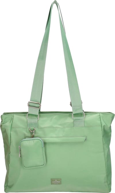 Charm London Odeon Schoudertas Shopper met Etui - Tote Bag - Dames Tas - Mint