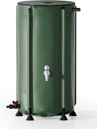 SNJY® Regenton - Regentonnen - Regenton Kraan - Met ABS-Schakelaar - Met Tapkraan - 100 Liter - Groen