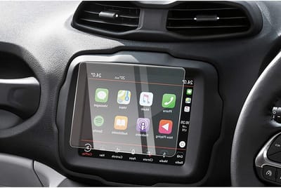 Jeep Renegade Uconnect Navigatie Glas Screen Protector - 9H Krasbestendig, Antivingerafdruk, GPS Bescherming en Duidelijkheid