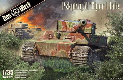 Das Werk Modelbouwpakket Militaire voertuigen - 35028 PzKpfwg.VI Tiger I late Plastic - 1:35 - Modelbouw