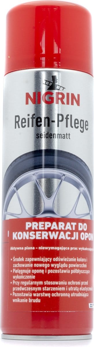 Nigrin Bandenverzorging 500ml Bandenglans Spray Reiniger Bescherming Auto Banden Rubber