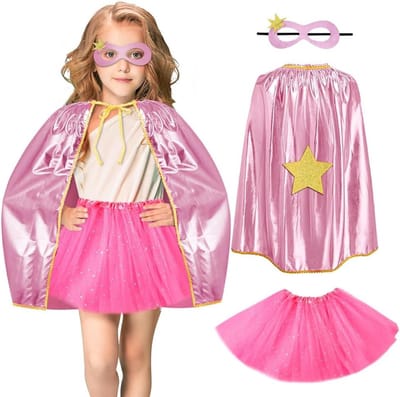 Superhelden Cape Kostuum voor Kinderen, 2 Delen, Dubbelzijdige Cape met Masker, Halloween, Carnavalskostuum, Cosplay voor Jongens en Meisjes