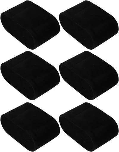 6-delige Armband Kussen Display en Opbergdoos - Flanellen Kussens voor Sieraden, Horloges en Armbanden - Ideaal voor Reizen en Organisatie