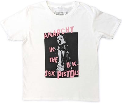 Sex Pistols - Anarchy In The UK Kinder Tshirt - Kids tm 4 jaar - Wit
