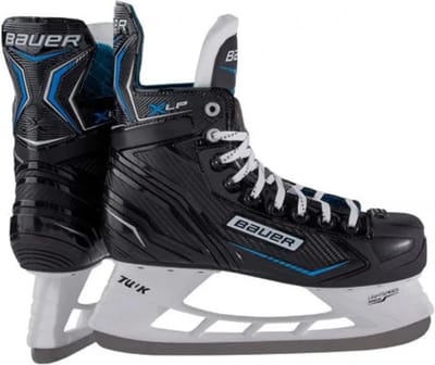 Bauer ijshockeyschaats X-LP zwart-zilver-blauw (size 5.0 maat 38,5) geslepen