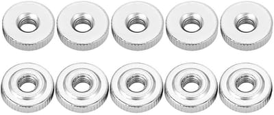 Knurled moeren voor productieapparatuur - Carbon staal M3 M4 M5 M8 - 10 stuks ronde knurled thumb nuts