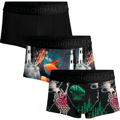 Muchachomalo Heren Trunks - 3 Pack - Maat S - 95% Katoen - Mannen Onderbroek