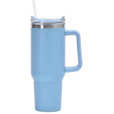Bouteille d'eau isotherme 1200ML en acier inoxydable 304, tasse isotherme pour café, et tasse froide, bouteille sous vide avec paille à poignée, 1200ml gray