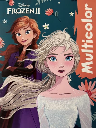 Multicolor Disney Frozen II Kleurboek - Betoverende Kleurplaten met Elsa en Anna - 32 Pagina's - Geschikt voor Kleurpotloden en Wasco