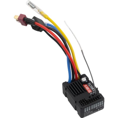 FLYSKY FS-R4D-ESC Snelheid LED Controle 2 in 1 ANT Ontvanger voor FS-HW-G4P MG4 G7P MG7 1/10 Crawler zwart